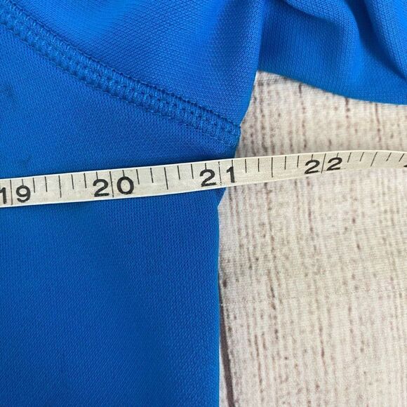 Old navy active men M dri fit pullover Longsleeve hoodie w/drawstring blue - Picture 10 of 11